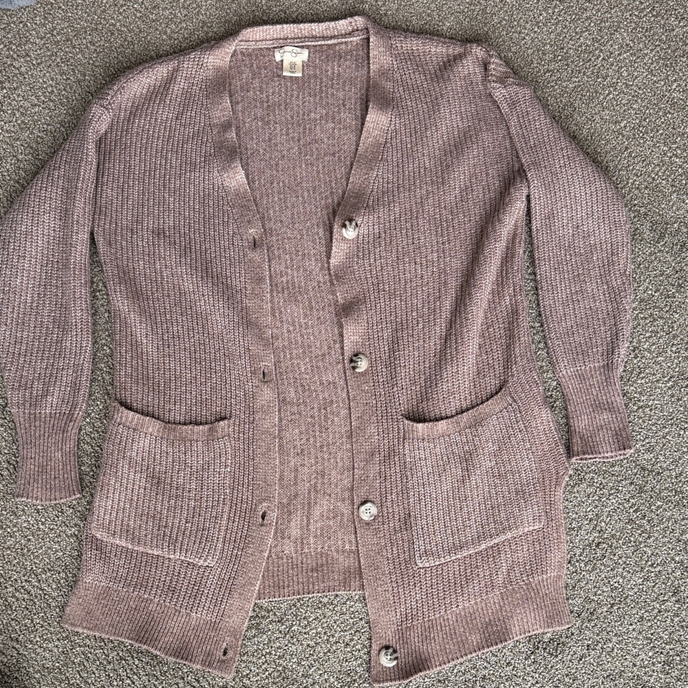 Cozy Knit Women's Cardigan in Soft Brown